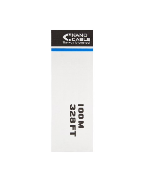 Nanocable Bobina De Cable De Red Rigido Rj45 Cat.5e Utp Awg24 100m - Gris