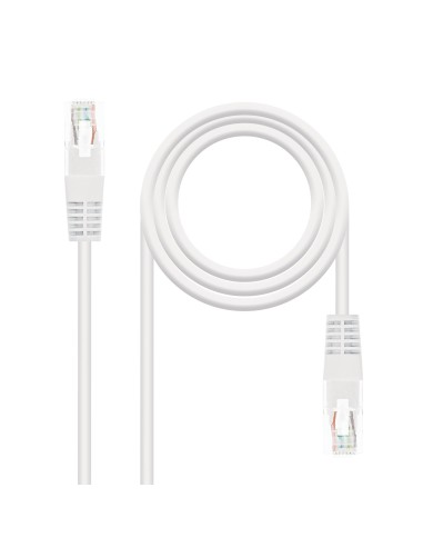 Nanocable Cable De Red Rj45 Cat.6 Utp Awg24 1m - Blanco