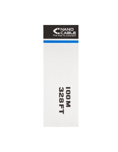 Nanocable Bobina De Cable De Red Rigido Rj45 Cat.6 Utp Awg24 100m - Gris