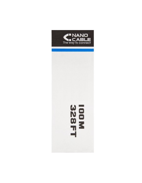 Nanocable Bobina De Cable De Red Rigido Rj45 Cat.5e Ftp Awg24 100m - Gris