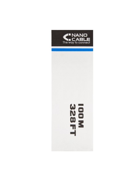 Nanocable Bobina De Cable De Red Rigido Rj45 Cat.6 Ftp Awg24 100m - Gris