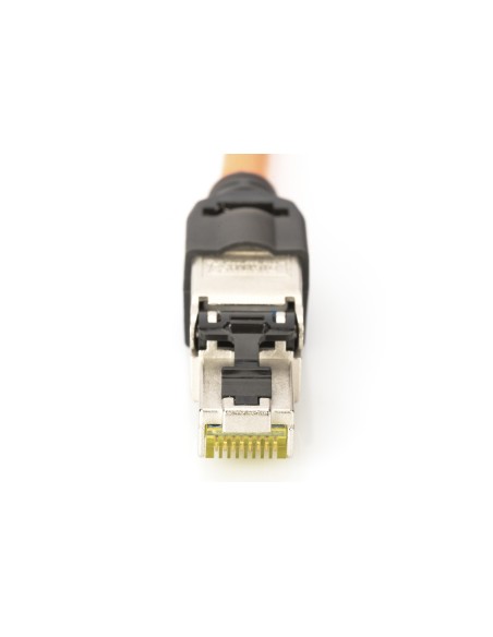 Digitus Shielded Rj45 Connector For Field Assembly Awg 22-27 10 Gbit Ethernet Poe+ Dust Cap Bend Relief