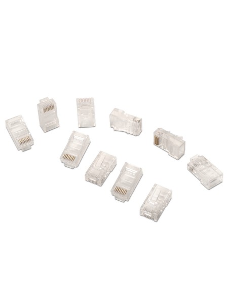 Aisens Pack De 10 Conectores Rj45 8 Hilos Cat.6 Awg24 - Transparente