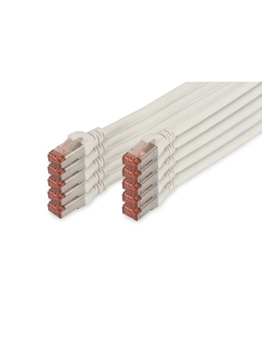 Cable De Red Digitus Cat 6 S / Ftp, 10 Piezas, 2 M, Blanco