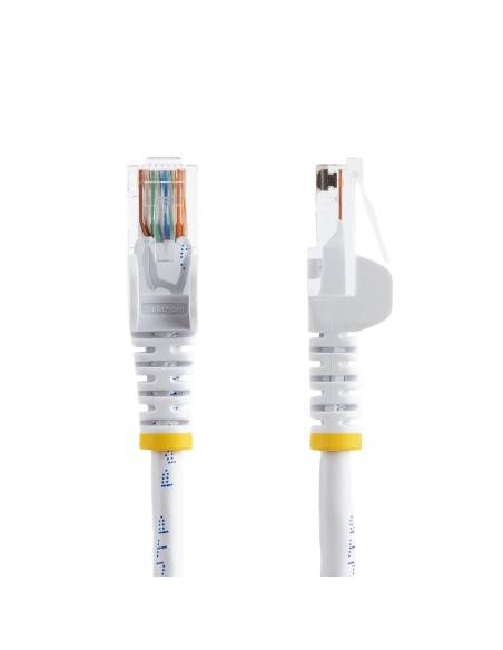 Cable De Red 5m Blanco Cat5e   Cabl Ethernet Sin Enganche