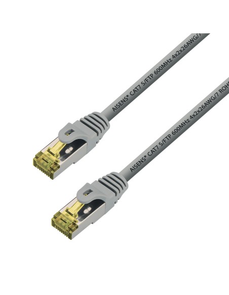 Aisens Cable De Red Rj45 Lszh Cat.7 600 Mhz S/ftp Pimf Awg26 - 5m - Gris