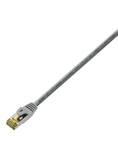 Aisens Cable De Red Rj45 Lszh Cat.7 600 Mhz S/ftp Pimf Awg26 - 5m - Gris