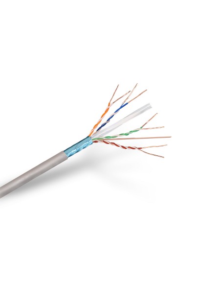 Aisens Bobina Cable Rj45 Cat.6 Ftp Rigido Awg24 - 100m 100% Cobre - Gris