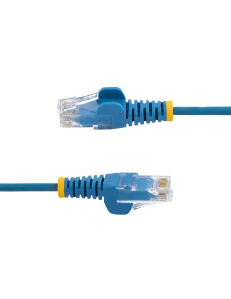 Startech.com Cable Cat6 De 1m - Delgado - Con Conectores Rj45 Sin Enganches - Azul, 1 M, Cat6, U/utp (utp), Rj-45, Rj-45, Azu...