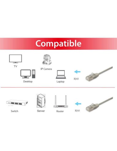 Equip Patchkabel Slim Rj45 S/ftp Cat6a/10gs...