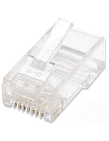 Intellinet 502399, Conectores Rj-45, Transparente Cat5e, 100 Unidades U/utp (utp), Oro
