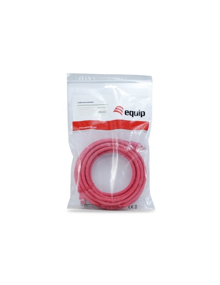 Equip Cable De Red Cat8.1 S/ftp 2xrj45  0.50m Rojo (sstp)pi
