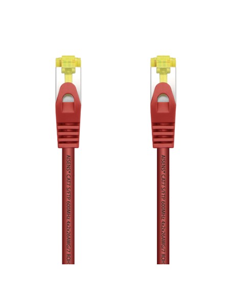 Aisens Cable De Red Rj45 Lszh Cat.7 600 Mhz S/ftp Pimf Awg26 - 0.50m - Rojo