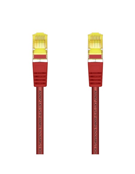 Aisens Cable De Red Rj45 Lszh Cat.7 600 Mhz S/ftp Pimf Awg26 - 0.50m - Rojo