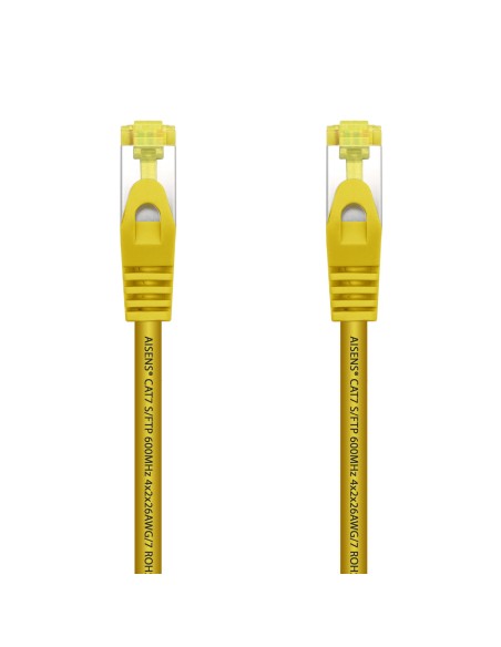 Aisens Cable De Red Rj45 Lszh Cat.7 600 Mhz S/ftp Pimf Awg26 - 0.50m - Amarillo