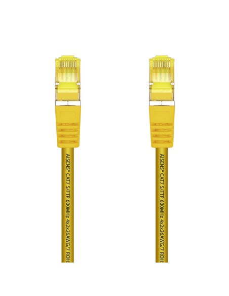 Aisens Cable De Red Rj45 Lszh Cat.7 600 Mhz S/ftp Pimf Awg26 - 0.50m - Amarillo