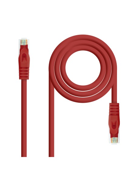 Nanocable Cable Red Lszh Cat.6a Utp Awg24 25cm - Rojo