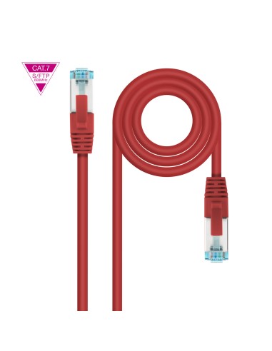 Nanocable Cable Red Cat.7 Lszh Sftp Pimf Awg26 30cm - Rojo