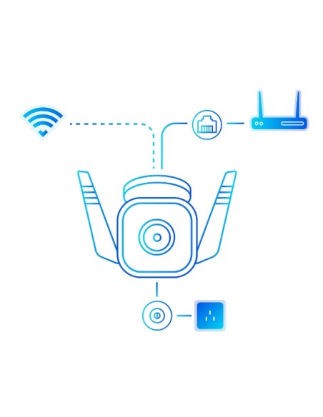Camara Exterior Ip Wifi Tp-link Tapo T65 Ip66 Ultra Definicion 3mp