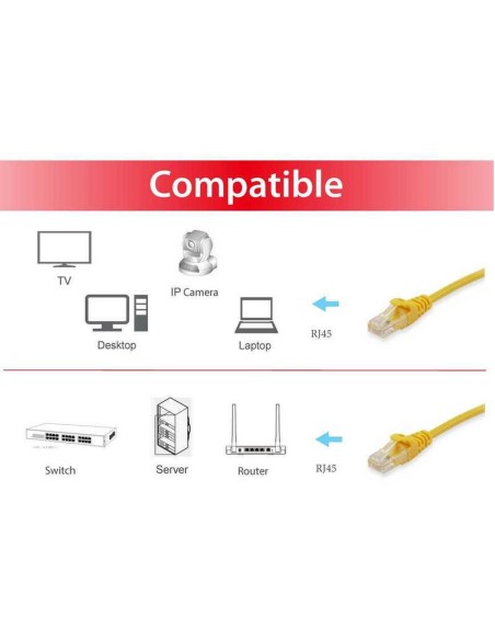 Equip Cable De Red Cat6a S/ftp 2xrj45 5.00m Amarillo Lszh