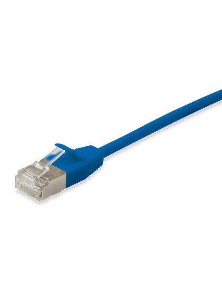 Equip Cable De Red Cat6a F/ftp 2xrj45 7.50m Azul Slim Lszh