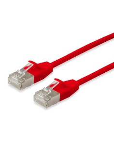Equip Cable De Red Cat6a F/ftp 2xrj45 0.25m Rojo Slim Lszh