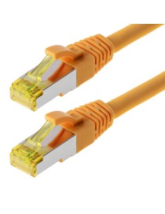 Helos Cable De Red S/ftp Cat 6a Amarillo 0,5m