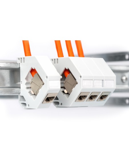 Digitus Cable De Red 50m Cat 7, S-ftp (pimf) Lszh, 1200 Mhz Awg 23/1, Naranja