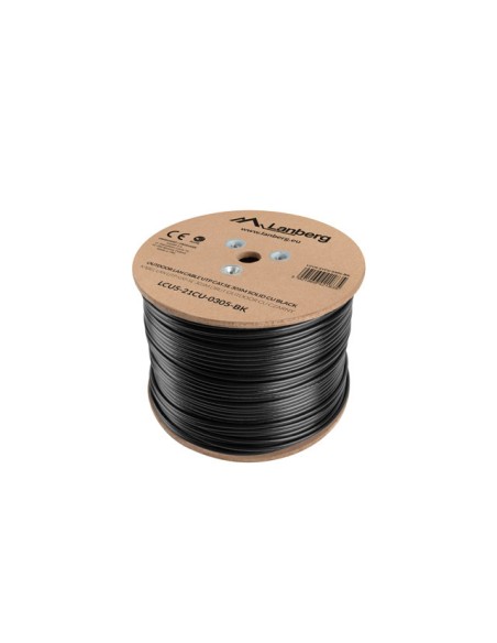 Lanberg Cable De Red Exterior Lcu5-21cu-0305-bk U/utp 305m Cat5e Negro