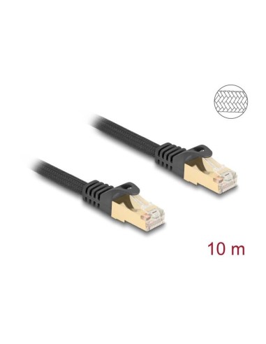 Delock 80322 Rj45 Cable De Red Trenzado Cat.6a S/ftp 10m Negro