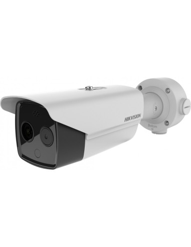 Cámara Ip Termográfica Para Medición De Temperatura Hikvision Lente De 6mm Ds-2td2617b-6/pa(b)