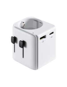 Enchufe Universal Ewent Ew1472 Usa Uk Aus China 1 X Usb 1...