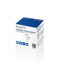 Enchufe Universal Ewent Ew1475 Usa Uk Aus China 2 X Usb 1... 2