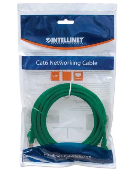 Intellinet Cat6, 0.5m Cable De Red Verde 0,5 M U/utp [utp]