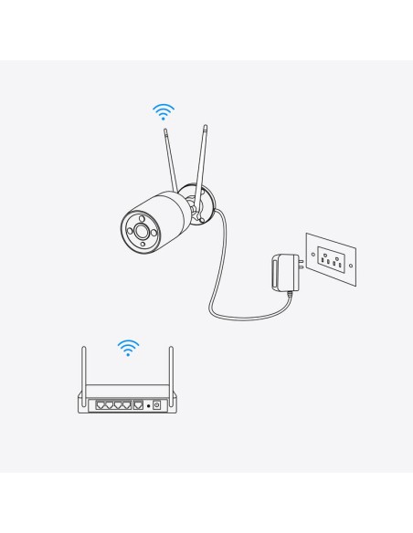 Cámara Exterior Reolink W320 5mp Wifi Blanco