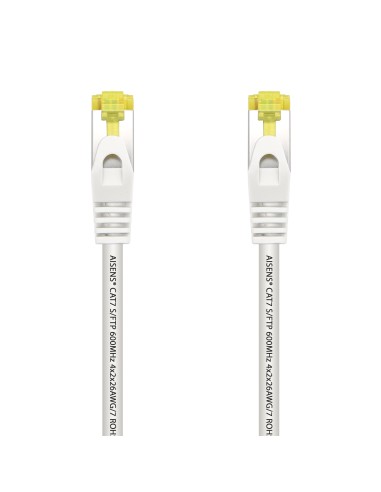 Aisens Cable De Red Rj45 Lszh Cat.7 600 Mhz S/ftp Pimf Awg26 - 1m - Blanco