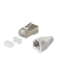 Kit 100 Conectores Rj45 Equip Categoria 6  Fpt Con Guia Y...
