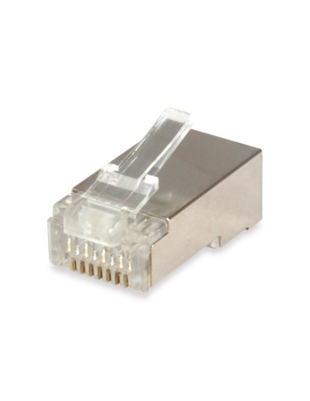Kit 100 Conectores Rj45 Equip Categoria 6  Fpt Con Guia Y Capuchon