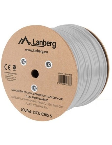 Lanberg Bobina Cable Uftp Cat.6a 305m Solid Cu...