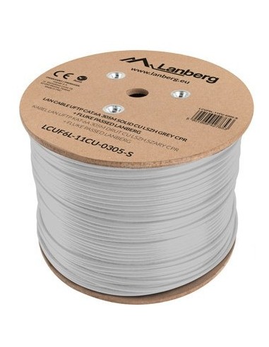 Lanberg Bobina Cable Uftp Cat.6a 305m Solid Cu...