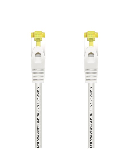 Aisens Cable De Red Rj45 Lszh Cat.7 600 Mhz S/ftp Pimf Awg26 - 0.50m - Blanco