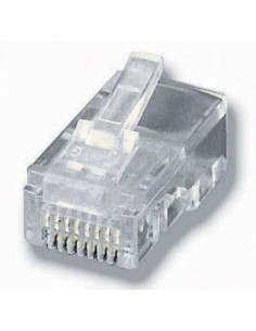 Kit 100 Conectores Rj45 Equip Telefonia 121151