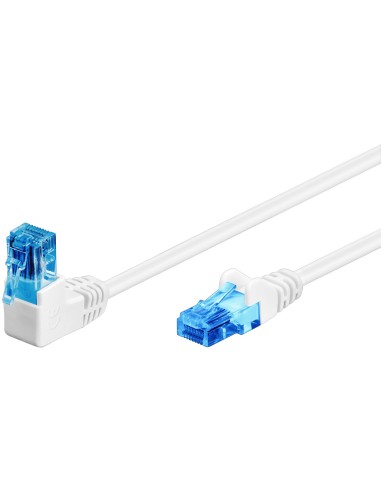 Latiguillo Cat 6a, U/utp,  5.00 M, Gris, Cca-pvc 1 X Conector 90º