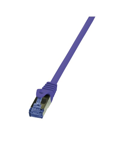 Latiguillo Cat 6a, S/ftp,  0.25 M, Morado, Lszh