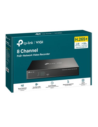 Nvr Vigi Tp-link Vigi Nvr1008h-8p 08ch Poe Bay...