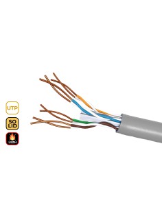 Bobina De Cable Rj45 Utp Phasak Phr 6301 Cat.6 305m Gris 2