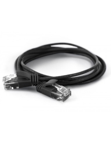 Wantecwire Utp, Cable Extra Fino Cat6a, D   2,8 Mm, Negro, Longitud 1,00 M