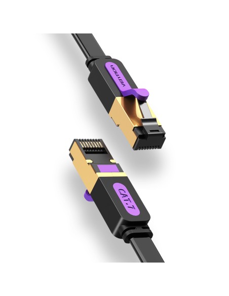 Cable De Red Rj45 Stp Vention Icabh Cat.7 2m Negro