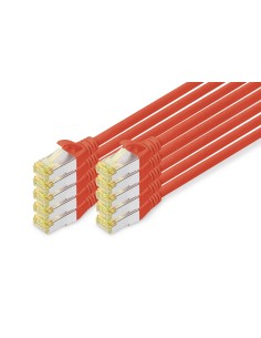 Cat 6a S/ftp Patch Cord10p Awg Cabl 26/7 2 M 10 Pieces Red 2