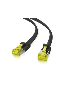 Helos Ultra Slim Cable De Red S/ftp Cat 6a Negro 7,5m